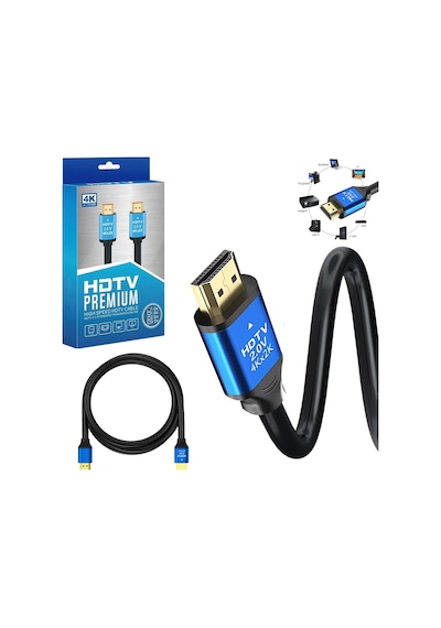 Hdmi Kablo 2.0v Hdtv 4k 60hz 1.5mt Poke Pk-6851