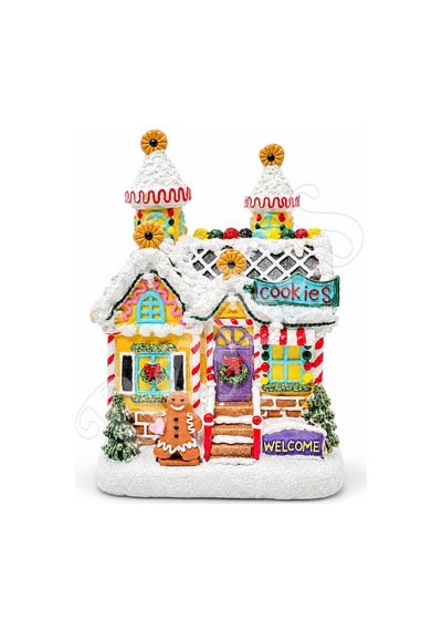 Yılbaşı Ürünleri Dekoratif Kurabiye Ev Işıklı Cookies Bys0010