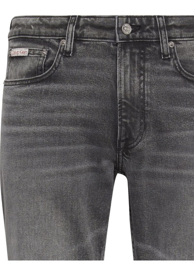 Calvin Klein Slım Pewter Rock Jean Gri Erkek Kot Pantolon