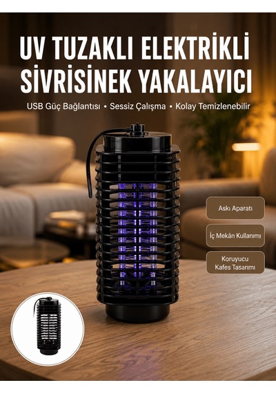Shnstore Kimyasal İçermeyen Uv Işıklı Böcek Ve Sivrisinek Kapanı Güvenli Kullanım Yeni Nesil Shntknd0720