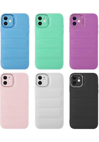 Apple Uyumlu iPhone 11 Kılıf Kamera Korumalı Parlak Airbag'li Zore Galya Kapak Su Yeşil