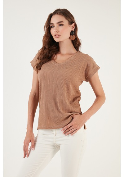 Lela Bayan Bluz 5865039 Camel CAMEL