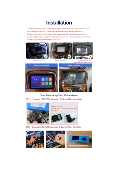 Mercedes Sl 2008-2012 Multimedya Navigasyon Usb Kamera Carplayer 6 Ram