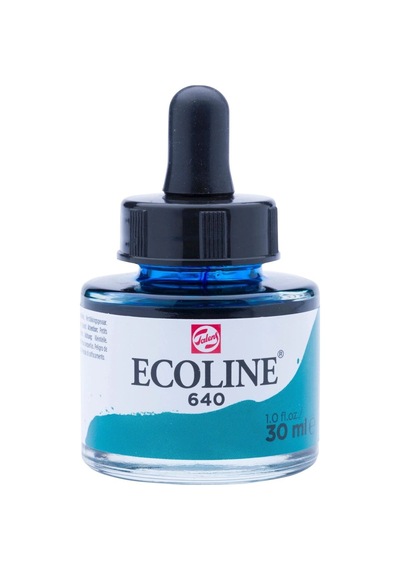 Talens Ecoline Sıvı Suluboya 30 Ml. 640 Bluish Green Çok Renkli