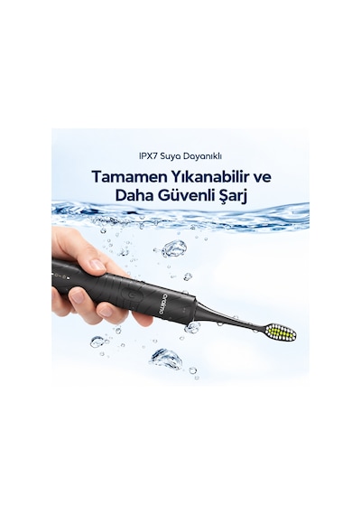 Oraimo Opc-et500n Elektrikli Diş Fırçası Graphite Black 8 Başlık