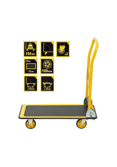 Stanley PC527 150 kg Profesyonel Paket Taşıma Arabası