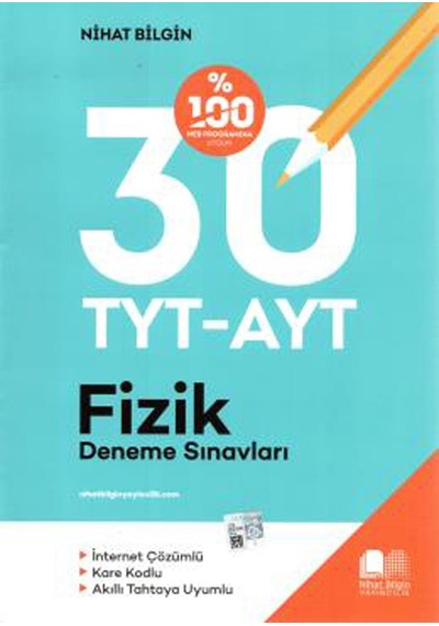 Nihat Bilgin Tyt-Ayt Fizik 30 Lu Deneme Sınavı