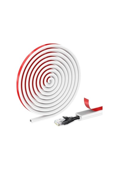 Esnek Yapışkanlı Kablo Kanalı, 14x10 Mm, 2 Metre Beyaz Renk İle Düzen Sağlar