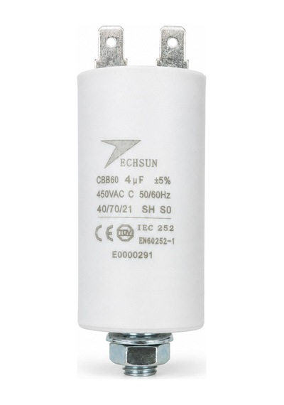 4 Μf Kapasitör 450 Vac Beyaz