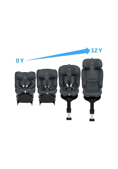 Maxi-cosi Emerald 360 Plus İ-size İsofix'li 360 Dönebilir Yatabilir 0-36 Kg Oto Koltuğu Authentic Graphite