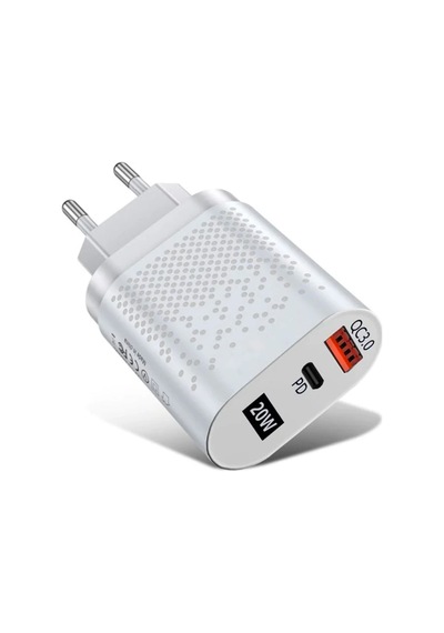 Uslion 20w Usb Qc3.0 Şarj Pd3.0 Hızlı Şarj Aleti Şarj Başlık- 5775 Siyah
