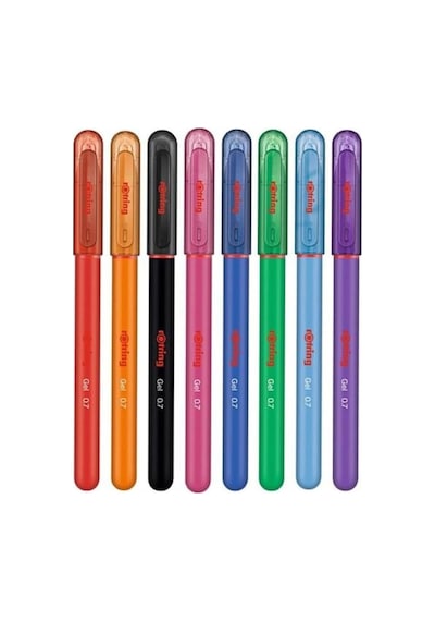 Rotring Jel Roller Kalem Seti, 0.7 Mm, 8 Renk Genel
