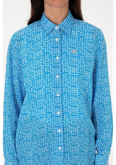 U.s. Polo Assn. Kadın Kobalt Gömlek Desenli 50306433-vr077 Kobalt