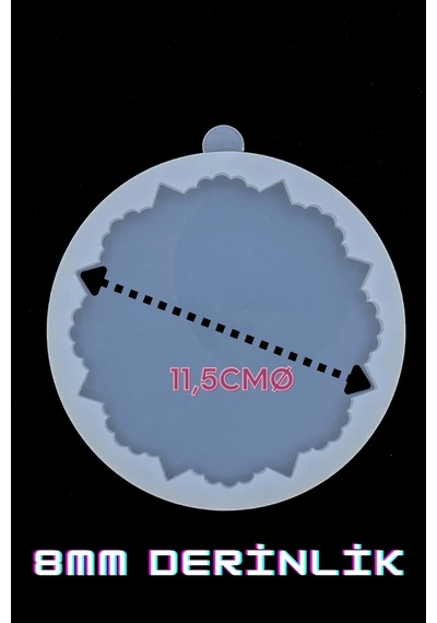 Epoksi Silikon Kalıp / Dekoratif Bardak Altlığı 8mm