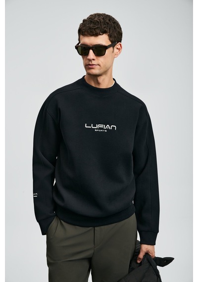 Lufian 112030182 Dark Erkek Sweatshirt Siyah