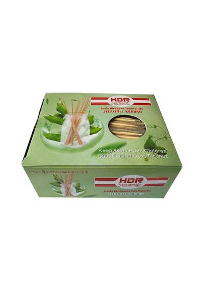 Hdr Jelatinli Poşetli Ahşap Kürdan 10 x 400'lü