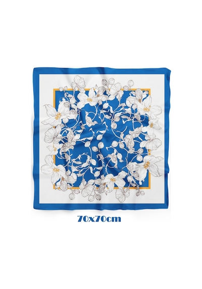 Mavi Gardenya Desen 70 70cm Bandana/fular Çok Renkli
