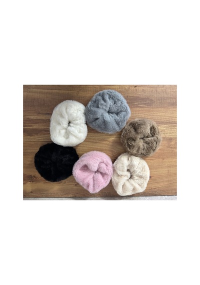 Düz Renk Peluş Lastik Toka Pembe - 790144688 Pembe