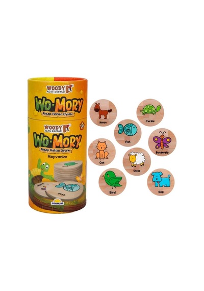 Woody Wo-mory Ahşap Hafıza Oyunu
