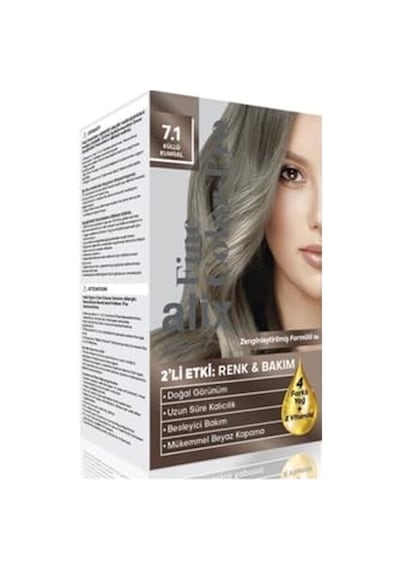Kit Saç Boyası Pro 7.1 Küllü Kumral