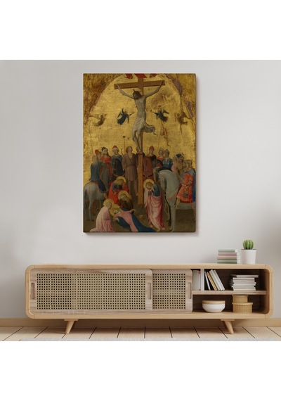 Fra Angelico Çarmıha Geriliş Tablosu, Çaucifixion Jesus Christ -6396 70 X 100
