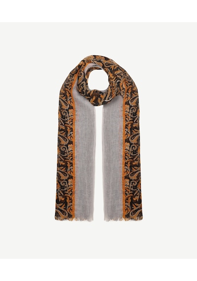 Yargıcı Paisley Desenli Şal 26yksl1020x 059 Antrasit