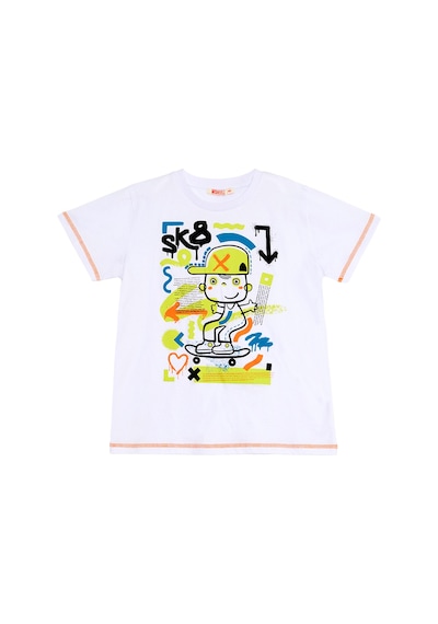 Kaykay Splash Erkek Çocuk Yazlık T-shirt Kapri Takım