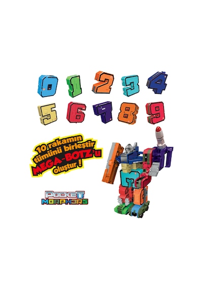 Pocket Morphers Dönüşebilen Numaralar 10'lu - Set