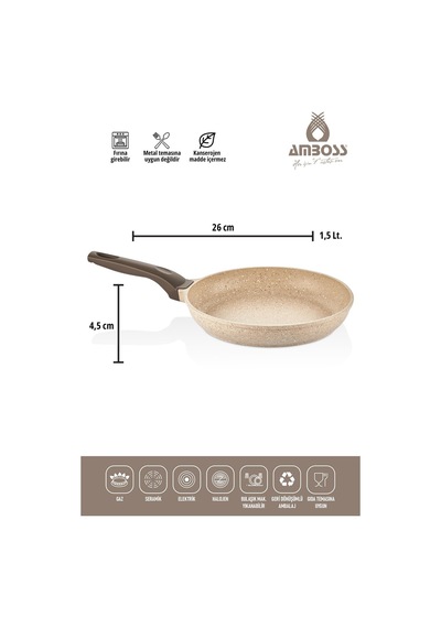 Amboss Montana 3 Parça Granit Set Cappucino Diğer