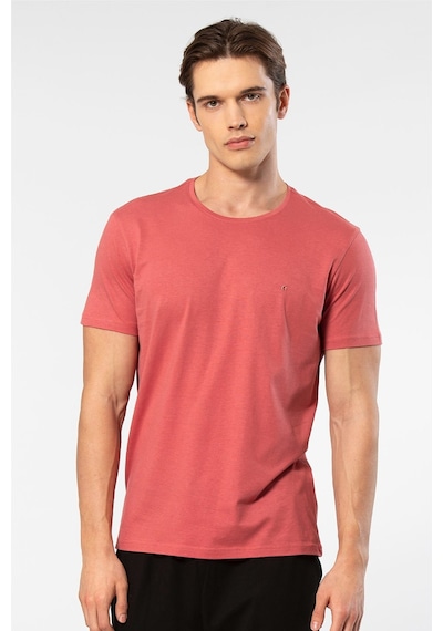 Cacharel Erkek Bisiklet Yaka T-shirt 2169/mercan 001