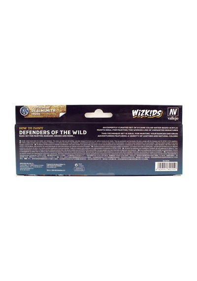 Vallejo 80255 8x8 Ml. Defenders Of The Wild, Wizkits Serisi Model Boyası Seti Renkli