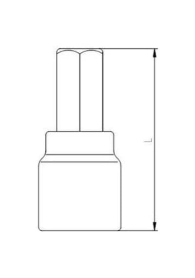 İzeltaş 1/2 Lokmalı Allen Ucu 6mm