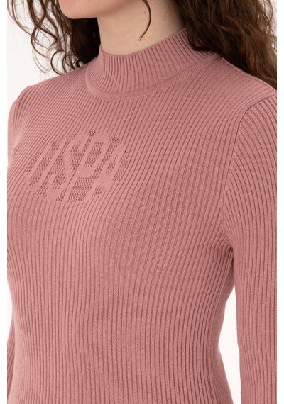 U.S. Polo Assn. Kadın Orkide Yarım Balıkçı Yaka Kazak 50310051-VR221