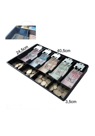 Rampalı Plastik Çekmece Içi Para Düzenleyici 5 Banknot 4 Bozuk Pa