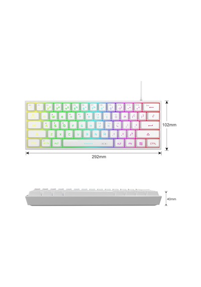 Mini%60 Oyun Klavyesi, Yükseltme Rgb Arkadan Aydınlatmalı 61 Anahtar Ultra Kompakt Klavye, Ts91 Ergonomik Su Geçirmez Mekanik Hissetme Ofis Bilgisayar Klavyesi, Pc, Mac, Ps4, Xbox One Oyuncu Mini%60 Oyun Klavyesi, Yükseltme Rgb Arkadan Aydınlatmalı 61 Anahtar Ultra Kompakt Klavye, Ts91 Ergonomik Su Geçirmez Mekanik Hissetme Ofis Bilgisayar Klavyesi, Pc, Mac, Ps4, Xbox One Oyuncu