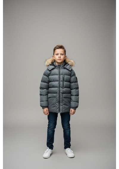 Benitto Kids Erkek Çocuk Şişme Mont 51334 Antrasit