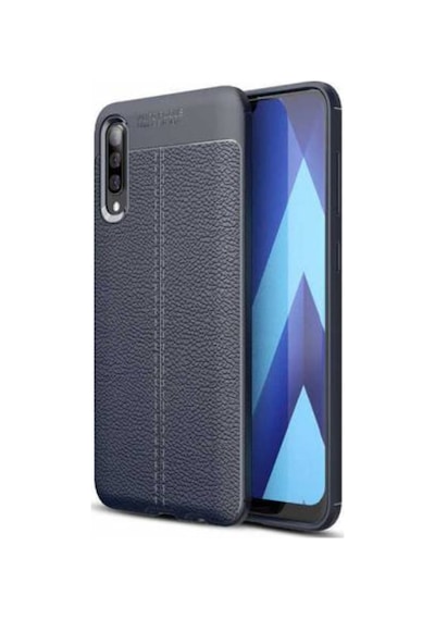 Galaxy A50 Kılıf Zore Niss Deri Desenli Silikon Kılıf