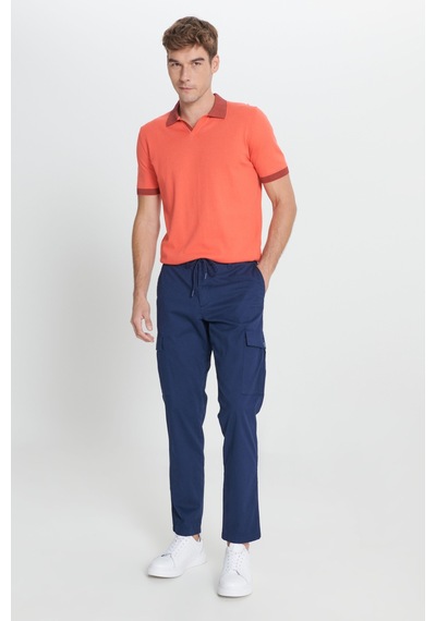 AC&Co / Altınyıldız Classics Erkek Lacı Comfort Fit Rahat Kesim Pamuklu Esnek Yan Cepli Kargo Pantolon Lacivert AC&Co / Altınyıldız Classics Erkek Lacı Comfort Fit Rahat Kesim Pamuklu Esnek Yan Cepli Kargo Pantolon Lacivert