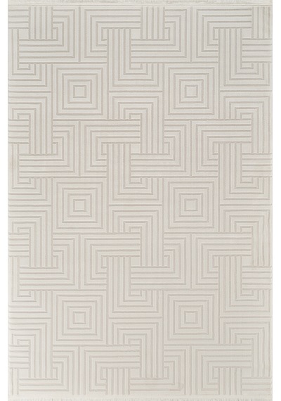 Mariesse Home Jasmine Serisi Bambu Dokulu Modern Sık Dokuma Koridor Kesme Yolluk Dokuma Makine Halısı E504 Gri