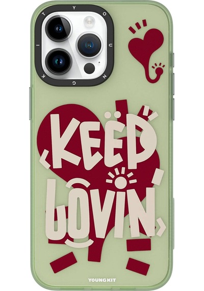 Youngkit Happy Hearth Serisi Apple Uyumlu iPhone 15 Pro Kılıf Kapak