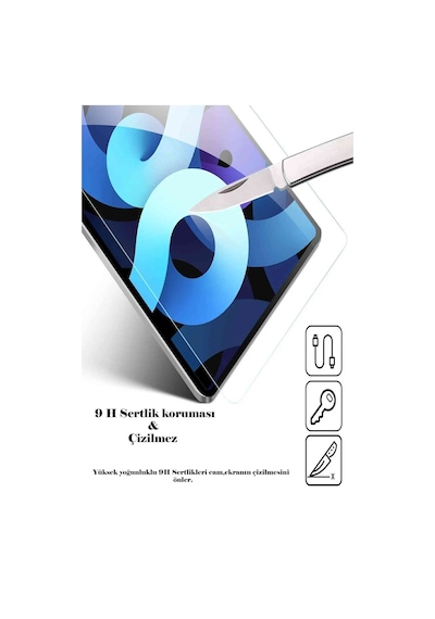 Apple Uyumlu iPad  11. Nesil 2025 A16 Çip 11 İnç Fuchsia Tablet Temperli Cam Ekran Koruyucu