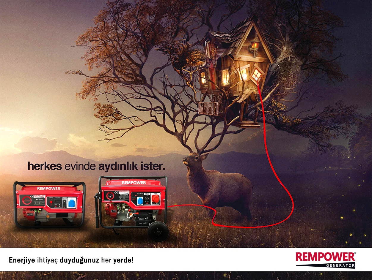 Rempower Rg 16000 E3 Marşlı 16 Kva Trifaze Benzinli Jeneratör