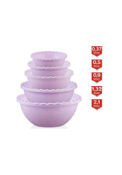 5 Li Tırtıllı Yuvarlak Badya Royaleks-mrd809 Çok Renkli