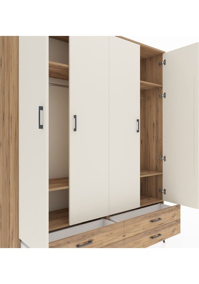 Hyperion Gardrop 6 Raflı 4 Çekmeceli 2 Askılı 176x44x221 Çam-aytaşı/çam Aytaşı/çam Hyperion Gardrop 6 Raflı 4 Çekmeceli 2 Askılı 176x44x221 Çam-aytaşı/çam Aytaşı/çam