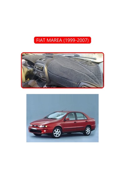 Fıat Marea 1999-2007torpido Koruma Halısı Kırmızı Kenar