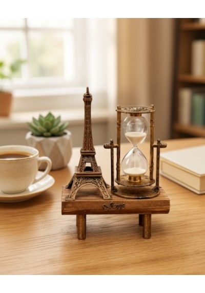 Paris Eyfel Kulesi Hediyelik Eyfel Retro Kum Saati Dekoratif Eşya Yeni Nesil Diğer