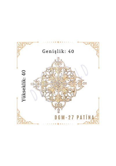 Decogold Saray Tavan Motif 40 40 Dgm-27-patina