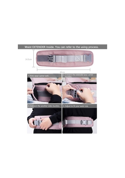 Bebear Store Bebek Taşıyıcı 0-36 Ay Için 3d Air Mesh Sırt Çantası Portbebe Çok Renkli
