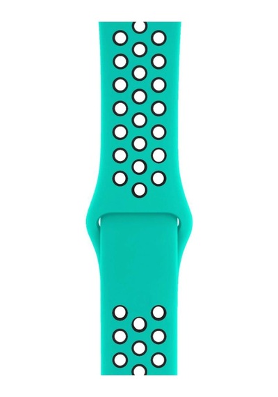 Apple Uyumlu Watch 38 40mm Silikon Kayış Turkuaz/siyah