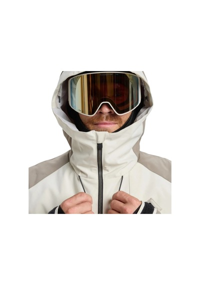 Quiksilver Quıksılver Mıssıon Block Jk Erkek Bone White - Solid Snowboard Ceketi Eqytj03501-weg0 Krem